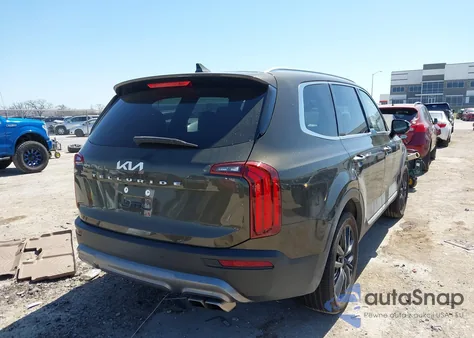 2022 Kia Telluride Sx z USA, uszkodzony, nr VIN 5XYP54HC7NG322285